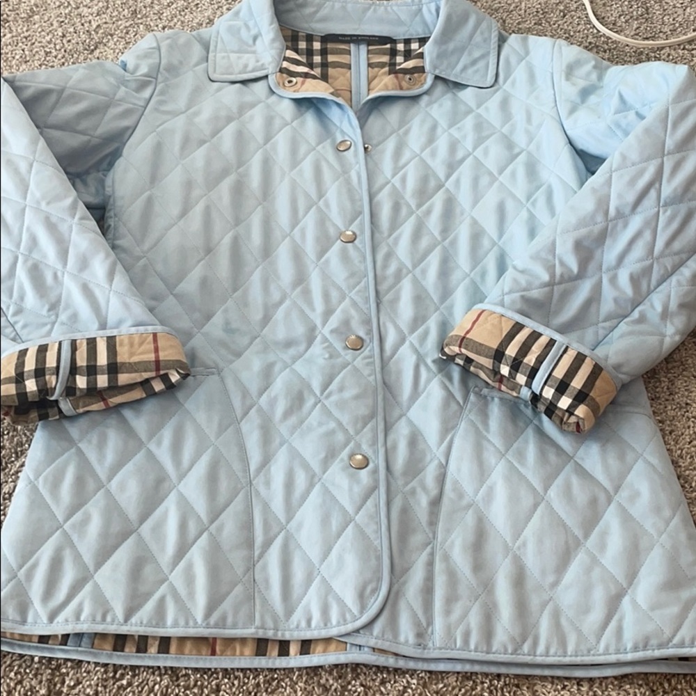 Burberry Light Blue Jacket Fits like a small